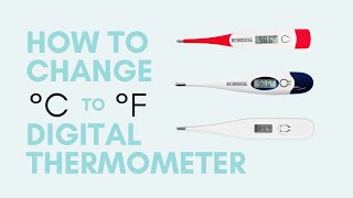 How to Change Celsius to Fahrenheit on Digital Thermometer [upl. by Nydnarb]