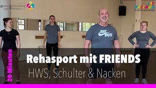 Nackenverspannungen lösen mit HWS Schulter Übungen  Rehasport mit FRIENDS Neheim [upl. by Barbuto]