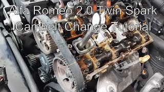 Alfa Romeo 20 Twinspark cambelt guide and how to [upl. by Inverson]