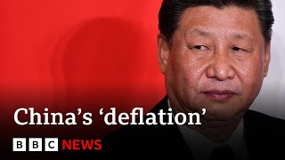 China’s economy in period of ‘deflation’  BBC News [upl. by Esten791]