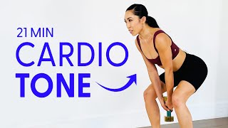 21 Minute Cardio Burn N Tone Workout  21 Day Tone [upl. by Vevine]