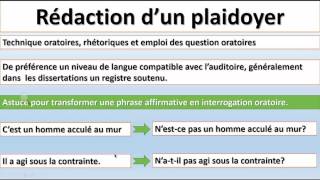 Ecrit bac 12  Explication en français plaidoyer [upl. by Adiaz]