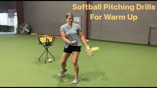 Softball Pitching Drills For Warm Up [upl. by Craggie]