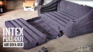 Intex Inflatable Couch with Pullout Bed  Full Review [upl. by Thomasina299]