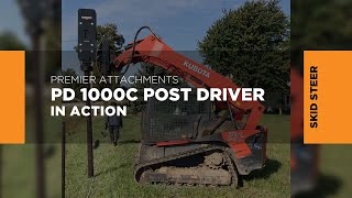 Pound the Ground with the PD1000C Post Driver Premier Attachments [upl. by Amandie13]