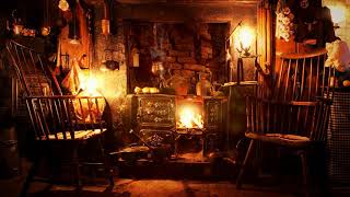 AmbienceASMR Victorian Cottage Hearth at Night FireplaceWoodBurning Stove 5 Hours [upl. by Eiznikam]