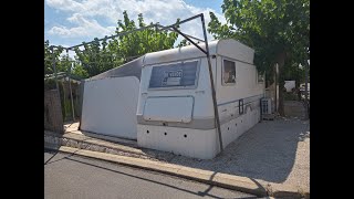 Static Touring Caravan For Sale On Camping Villasol Campsite in Benidorm For £18000 [upl. by Hnahc]