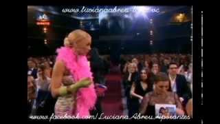 Luciana Abreu  momento humoristico  Globos de Ouro 2014 [upl. by Straus]