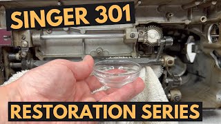 How to clean a Singer 301  Parts and Body Singer Restoration Series Part 11 [upl. by Ohcirej746]