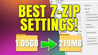 Best 7Zip Compression Settings for 7z and Zip File Formats [upl. by Thalia]