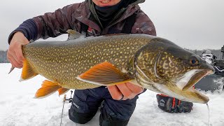 FIRST ICE LAKE TROUT 2021 Jigging Tips [upl. by Aelaza377]