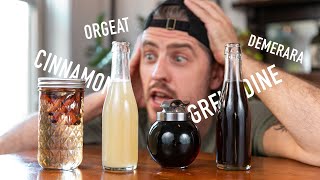 4 EASY to Make Cocktail Syrups  grenadine amp orgeat [upl. by Eugatnom]