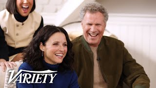 Will Ferrell amp Julia LouisDreyfus Crack Each Other Up in Sundance Interview for Downhill [upl. by Marjie]