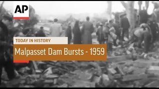 Malpasset Dam Bursts  1959  Today in History  2 Dec 16 [upl. by Cartwright]