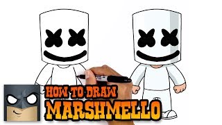 How to Draw Marshmello  Cartooning Club Tutorial [upl. by Anirazc]