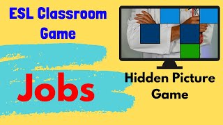 ESL Vocabulary Game  Jobs and Occupations  Hidden Picture Game [upl. by Kurland]