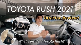 TOYOTA RUSH 2021 BEGINNERS GUIDE Part 2 Interior Full Review  Team DC ♥ [upl. by Heer]