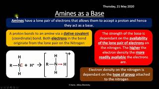 AQA 311 Amines REVISION [upl. by Anerroc654]