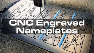 CNCEngraved Aluminum Nameplates [upl. by Halian226]