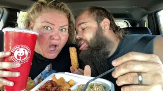 Tammy amp Darryl Panda Express Mukbang [upl. by Dyana]