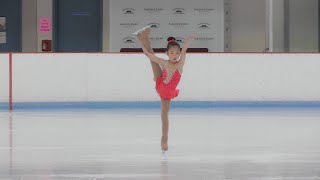 Figure Skating First Regional Competition  7 year old April [upl. by Leyes]