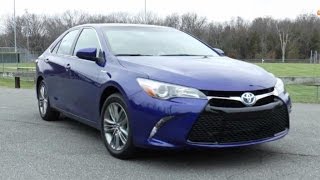 2015 Toyota Camry Hybrid SE Test Drive Video Review [upl. by Ymij]