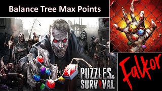 Puzzles amp Survival Balance Tree Max Points [upl. by Cioffred]