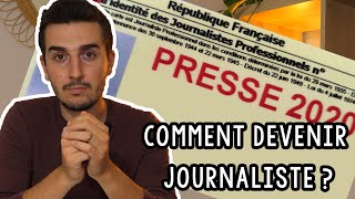 Comment devenir journaliste  formation conseils [upl. by Soinotna420]