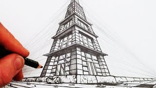 How to Draw in 3Point Perspective Narrated [upl. by Slavin513]