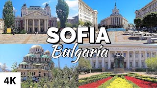 SOFIA CITY TOUR 4K  BULGARIA [upl. by Alayne]