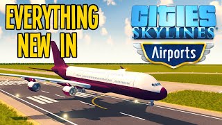 See Everything New in Airports DLC for Cities Skylines [upl. by Alexandr]