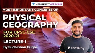 Most Important Concepts of Physical Geography  UPSC CSE 2021  By Sudarshan Gurjar  Lecture1 [upl. by Krenn]