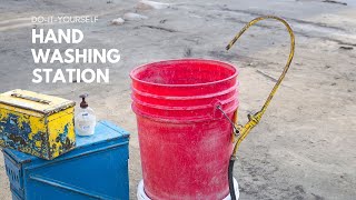 How to Make a Simple and Affordable Hand Washing Station [upl. by Grimbly]