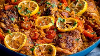 Spanish Chicken amp Dirty Rice  Easy One Pot Cooking Perfection [upl. by Wadleigh]