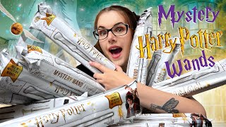 I BOUGHT 12 HARRY POTTER MYSTERY WANDS [upl. by Aicemak887]