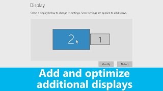 Windows 10 How to add and optimize additional displays [upl. by Ruenhs769]