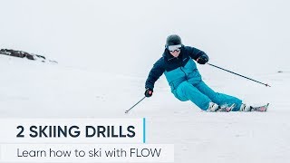 2 Skiing Drills To Help IMPROVE YOUR TECHNIQUE [upl. by Panta]