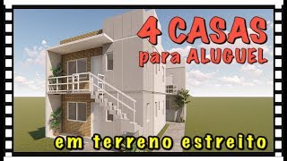 4 CASAS PARA ALUGUEL EM TERRENO ESTREITO [upl. by Saduj727]