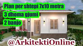 Projekt per Shtepi 7x10 metra  Arkitekti Online [upl. by Marcellina548]