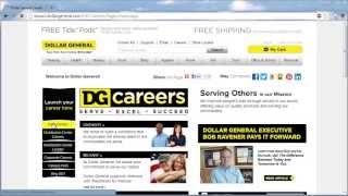 Dollar General Application Online Video [upl. by Coumas]