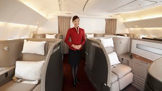 CATHAY PACIFIC First Class Boeing 777 Hong Kong to Frankfurt PHENOMENAL [upl. by Wexler]