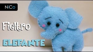 Elefante Tutorial  Fieltro o Paño lenci [upl. by Ahsemik]