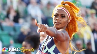 ShaCarri Richardson runs away with 100m semifinal at Olympic Trials  NBC Sports [upl. by Klein]