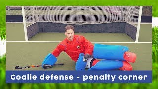 Defending Penalty Corner tutorial  Goalkeeper technique  HockeyheroesTV [upl. by Eninej]