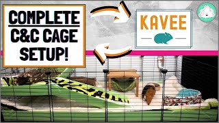 DIY Guinea Pig Cage Setting up a Complete Kavee CampC Cage Kit [upl. by Felic]