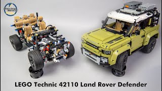 LEGO Technic 42110 Land Rover Defender unboxing speed build and detailed review [upl. by Haran217]