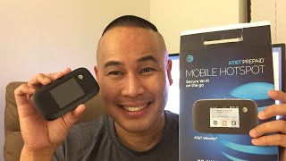 ATampT 4G LTE Prepaid Internet WIFI Mobile Hotspot Unboxing amp Review [upl. by Drehcir221]