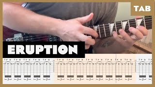 Van Halen  Eruption  Guitar Tab  Lesson  Cover  Tutorial [upl. by Weismann]