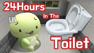 I Spent 24 Hours In Toilet [upl. by Lehctim]