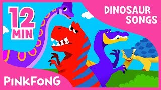 Spinosaurus vs Tyrannosaurus and more  Dinosaur Songs   Compilation  Pinkfong Songs for Children [upl. by Ettezus736]